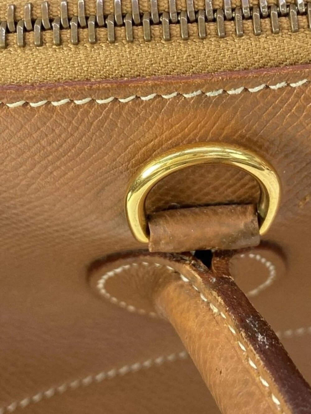 HERMES Bolide 37 - Gold Veau Graine Couchevel Circle Z Handbag - Picture 8 of 16